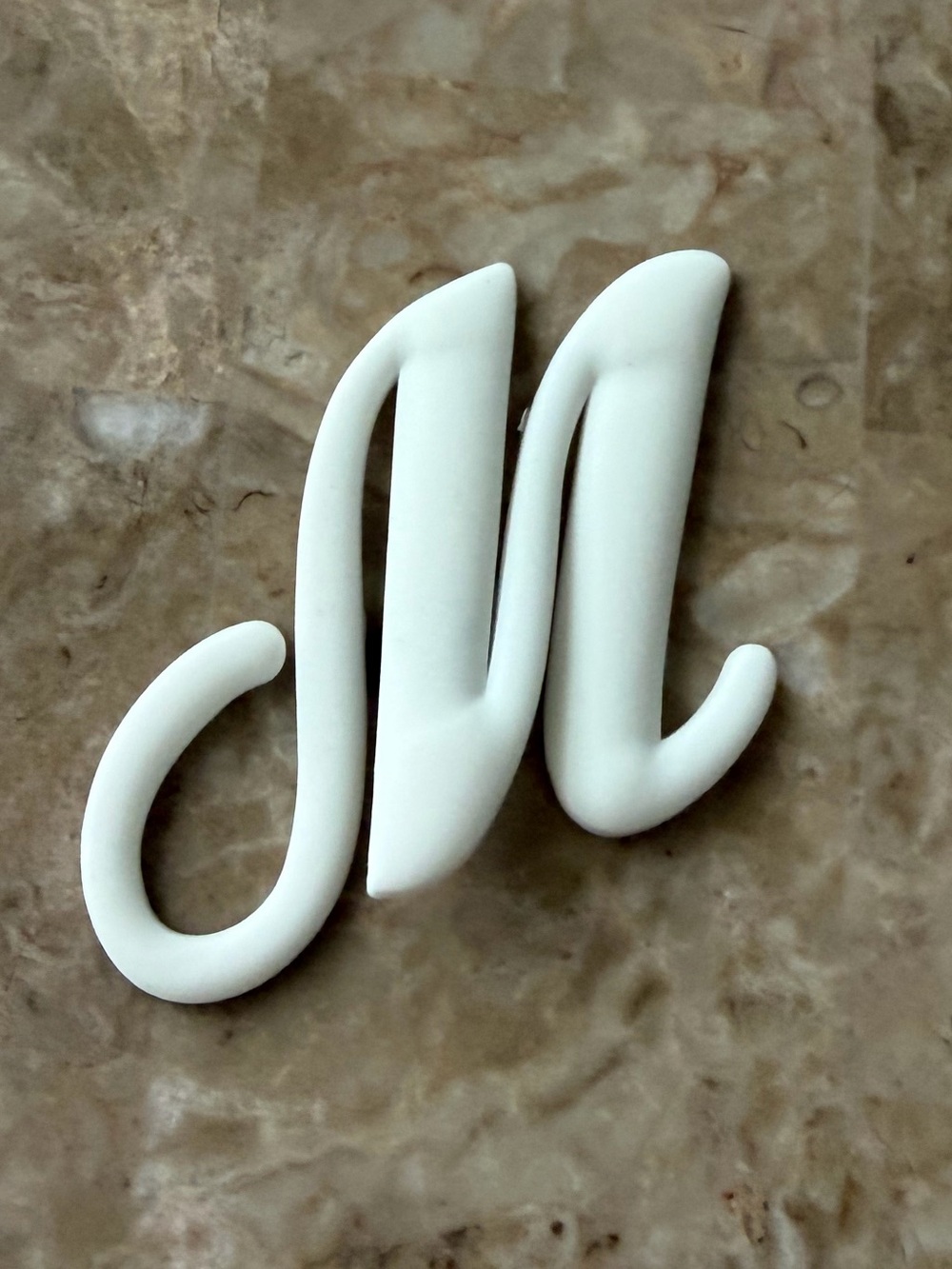 Letter M Charm for Beach Bag Hole Bag Accessories for Summer Beach Handbag DIY M
